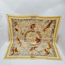 NO TARIFF Hermes scarf Carre 90   Yellows Silk100% 4152642