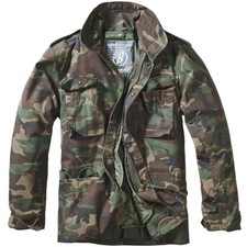 Brandit M65 Standard Jacket Tactiques Combat Parka Manteau Classique Woodland