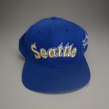 Vintage 80’s Trident Logo Seattle Mariners SnapBack American Needle Baseball Cap