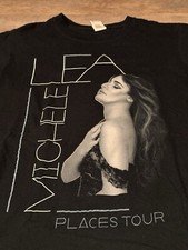Lea Michele Places Concert Tour Double Sided Graphic Black T-Shirt Size Small