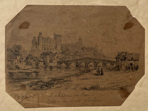 Chateau pau pyrenees dessin - pau,