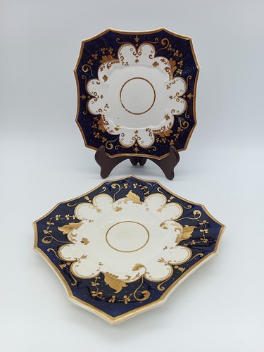 Paire assiettes carrées en - paire, d'assiettes