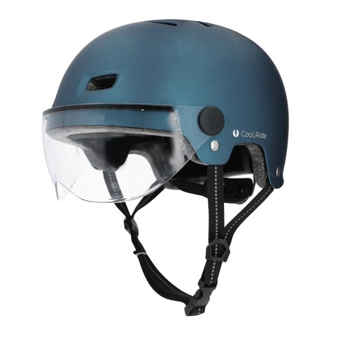 Casque velo adulte - city, bleu