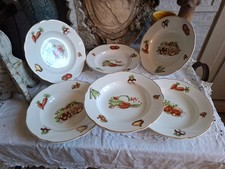 6 Assiettes creuse en faïence