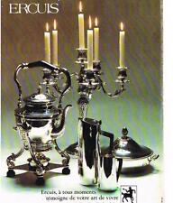 1979 ADVERTISING ERCUIS Table Art Silverware