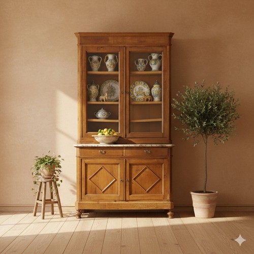 Buffet ancien noyer peuplier - buffet,