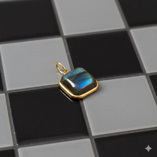 Naturel labradorite - naturel, or