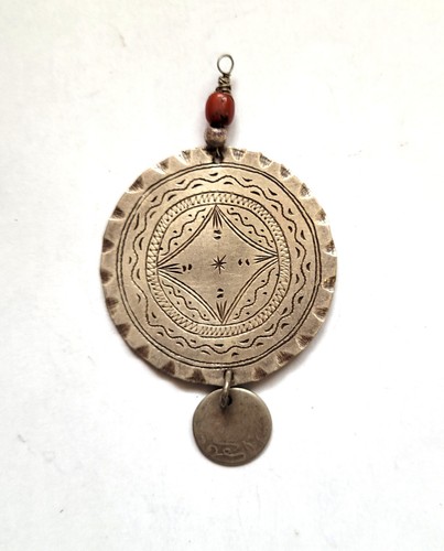 Antique berber silver pendant - berber,