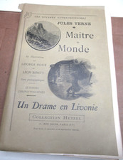 JULES VERNE MAITRE DU MONDE & LIVONIE 1904 Illustré BENETT ROUX Hetzel Broché