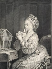Jeune femme et sa colombe