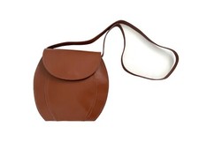 Sac bandoulière en cuir camel