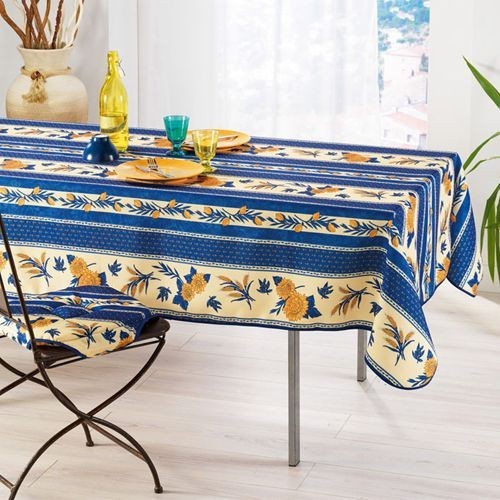 Nappe abeille bleu 1m50 - nappe, x