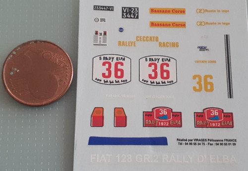 Decalcomanie decals fiat - decals,