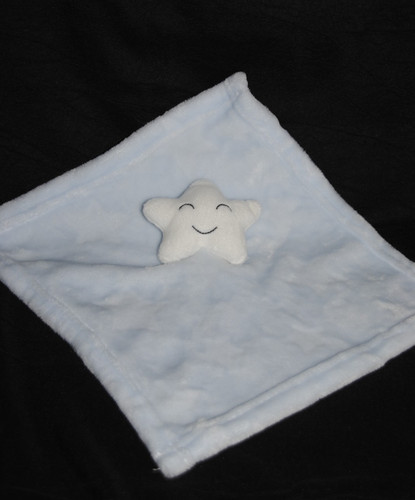 Doudou plat etoile blanche - 🍀doudou,