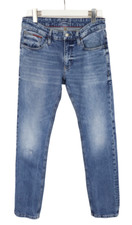 TOMMY HILFIGER Ryan Original Straight Jeans Homme W34/L34 Whiskers Bleu Foncé