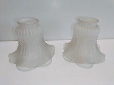 LOT DE 2 TULIPES ART DECO /