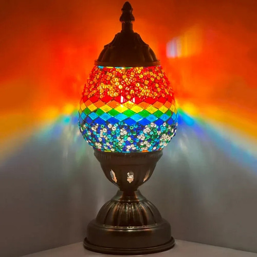 Lampe table verre poli - lampe, en
