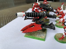 Aeldari Support Weapon Platforms Rare OOP Metal - Vibro Cannons & crew x 3