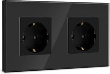 Prise Schuko 2 Prises En Verre