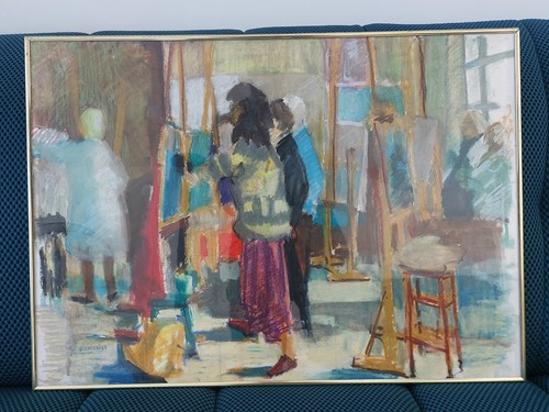 Tableau pastel animé - pastel,