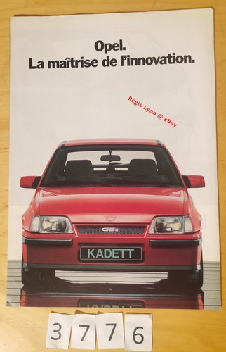 Opel gamme kadett - gamme, ascona