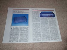 Hafler DH-120 Amplificateur Review, 1985, 2 Pgs , Complet Test