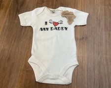 Baby body suit I love my daddy