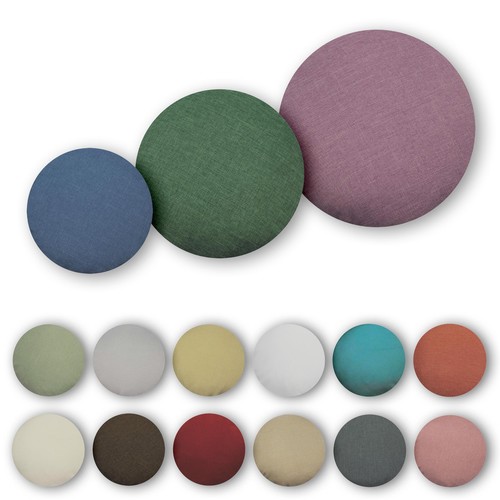 Housse coussin ronde - housse, effet