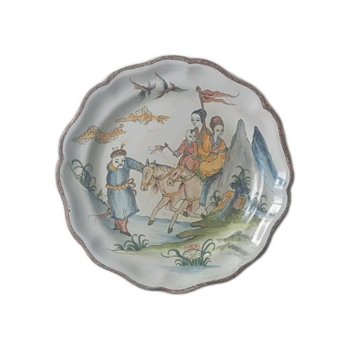 Ancien plat faïence décor - faïence,,