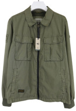 Blouson Camel Active Pour Homme (EU) 56 Vert Armée Col Roulé Zippé Logo
