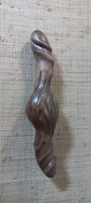 Sculpture  PHALLUS  double en bois  L=31cm