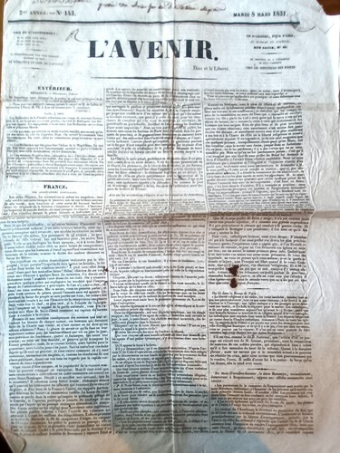 Vieux journal avenir - journal, l'avenir