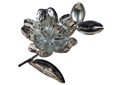 Fleur en argent 800 avec