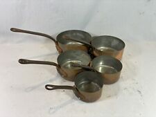 4 copper and pans pans _ in very good condition / battery Mad In France