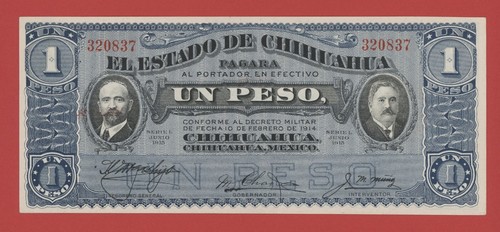 Mexique peso 1915 - peso, el