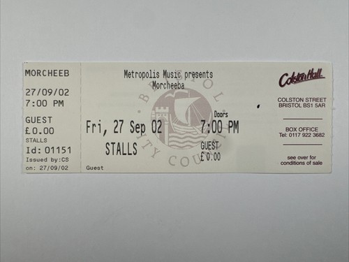 Billet morcheeba original - morcheeba,