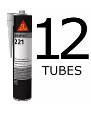 12 x Sikaflex 221 - White-Strong Adhesive Sealant, Sika, Car, Boat