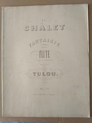 Partition ancienne flute - flute, +
