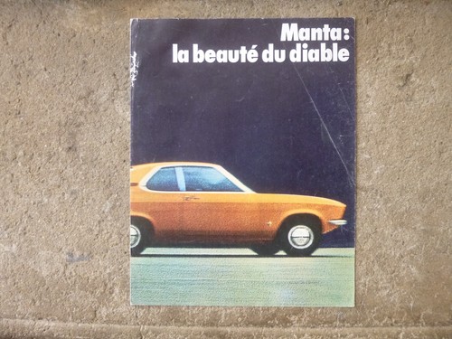 Prospectus opel manta - opel, (