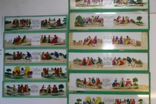 Plaques en verre pour lanterne magique " Malbrough s'en va en guerre"