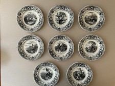 Lot de 8 Assiettes parlantes