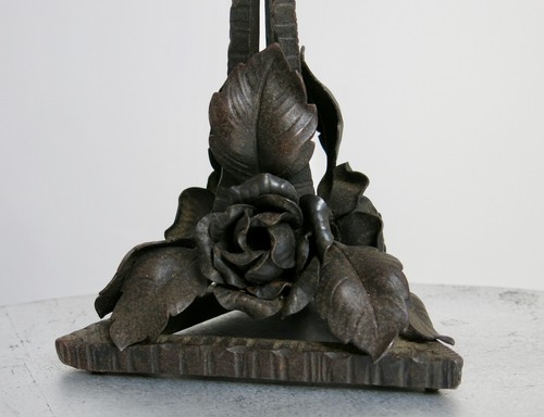 Pied lampe fer - lampe, forgÉ