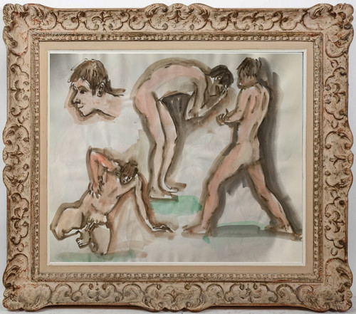 Artiste identifier aquarelle - artiste, a