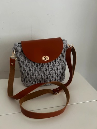 Sac bandoulière crochet fait - sac,