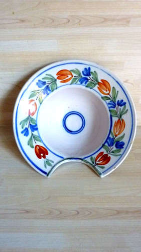 Ancien plat barbe en - plat,