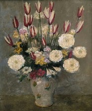  Jules LELEU Bouquet de fleurs
