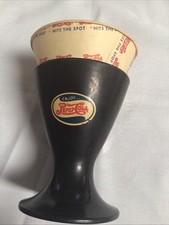 Pepsi Cola 1940’s Bakelite Cone Cup Holder & Cone Cup