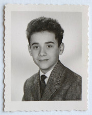 Portrait Young Boy Costume Face - Vintage Identity Photo Snapshot