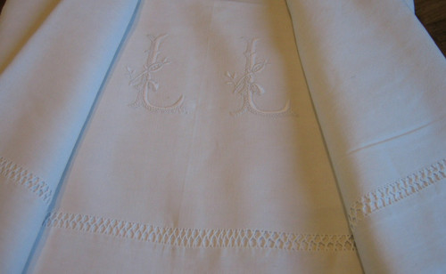 Ancien drap lin - ancien, métis