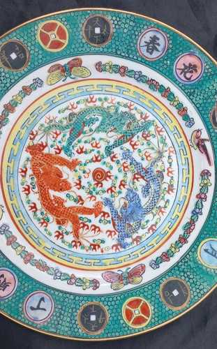 Assiette porcelaine chinoise